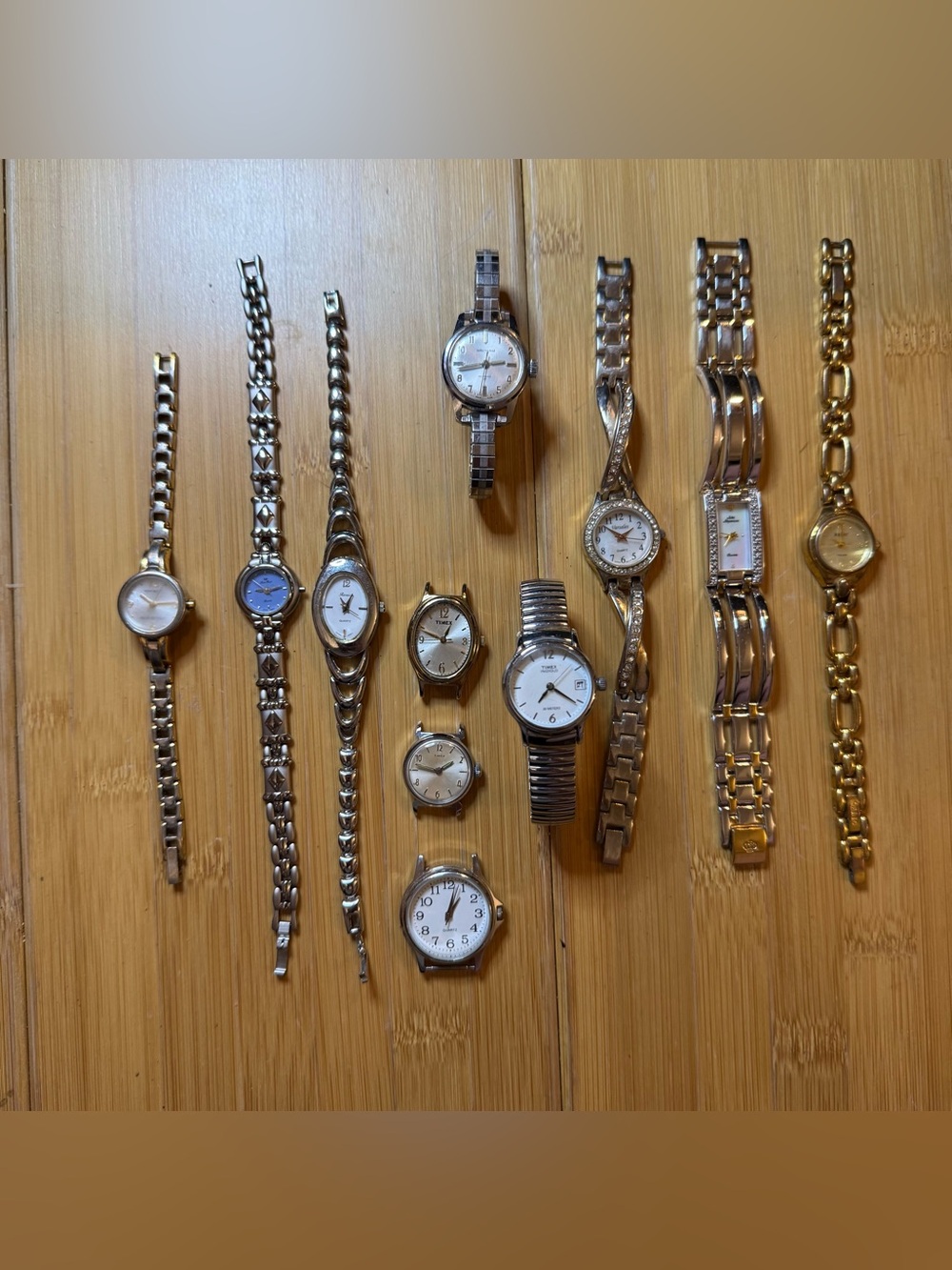 Ladies Vintage Watch 11-Piece Lot - Waltham, LP, Timex, Jules etc - Parts/Repair